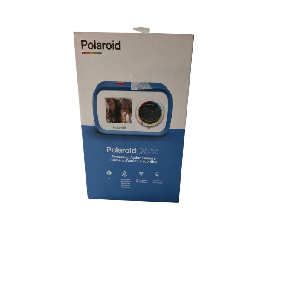 Polaroid iD922 4K Streaming Action Camera Teal Blue Waterproof Wi-Fi Dual Screen - Picture 3 of 8